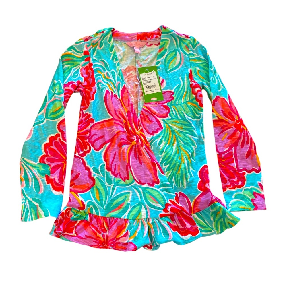 NWT Lilly Pulitzer Floral Cardigan Size 6/7
